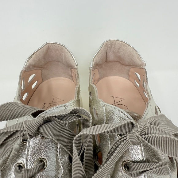 New AGL Mandi Cut Out Sneaker In Platinum Sz 39 - Picture 11 of 14